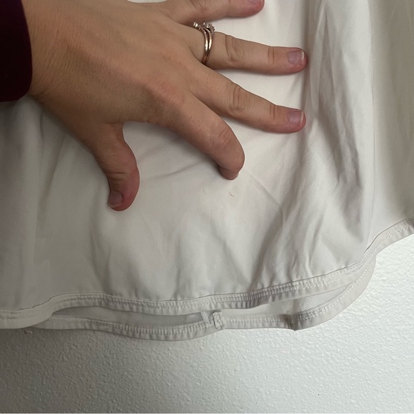 Zyia Active White High Neck Open Back with Split Mesh Active Tank Size Medium M. - Picture 7 of 14